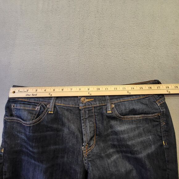 Lucky Brand Womens 12 Jeans Boot Cut Sweet N Low Blue Denim Stretch Distressed - Picture 9 of 12